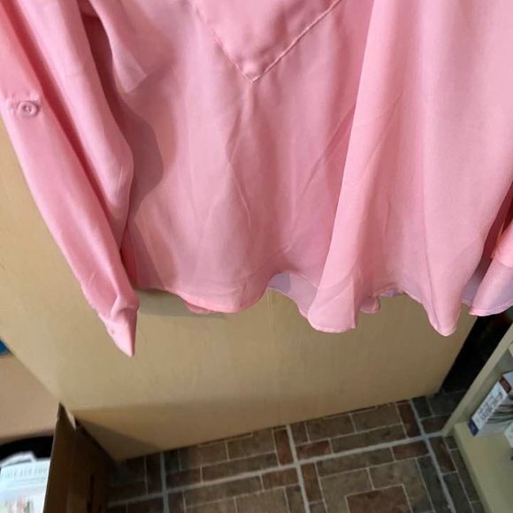 Pink Medium Work Shirt or Casual Top by Zanzea - Picture 9 of 10
